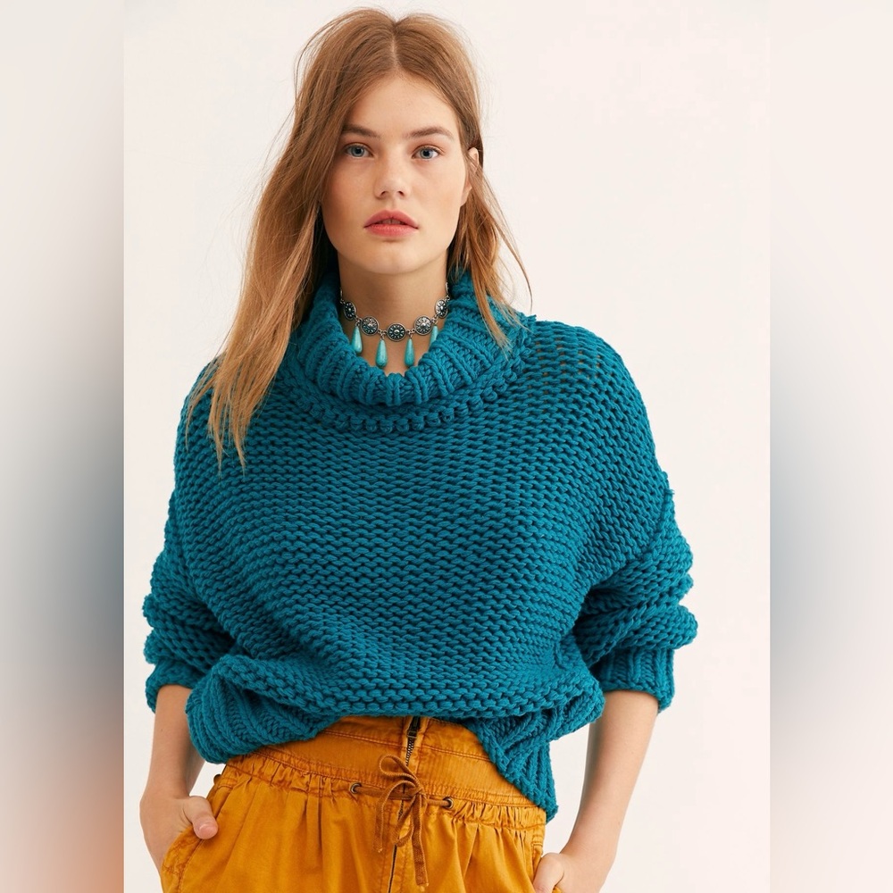 Free People My Only Sunshine Cowl Sweater